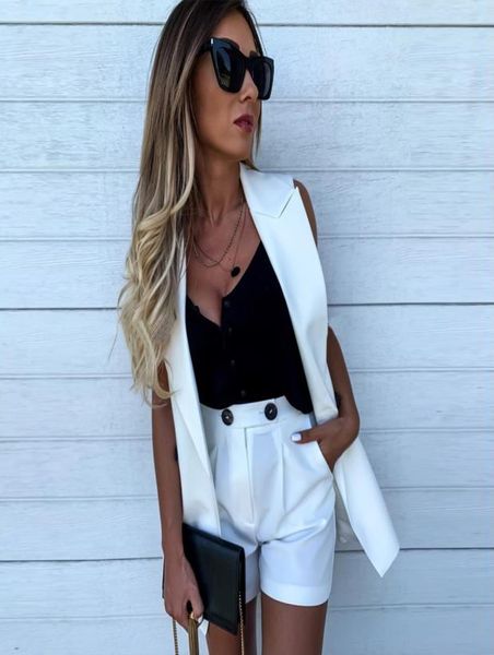 s women 2 piece sets blazer sleeveless shorts pokcets jacket coat office ladies double button short pants vest sets x0926424627, Gray
s women 2 piece sets blazer sleeveless shorts pokcets jacket coat office ladies double button short pants vest sets x0926424627, Gray