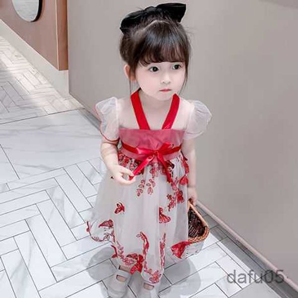 girl's dresses girls' summer dress 2023 new baby mesh red princess dress embroidered hanfu little girl mesh fairy treasure dress r, Red;yellow
girl's dresses girls' summer dress 2023 new baby mesh red princess dress embroidered hanfu little girl mesh fairy treasure dress r, Red;yellow