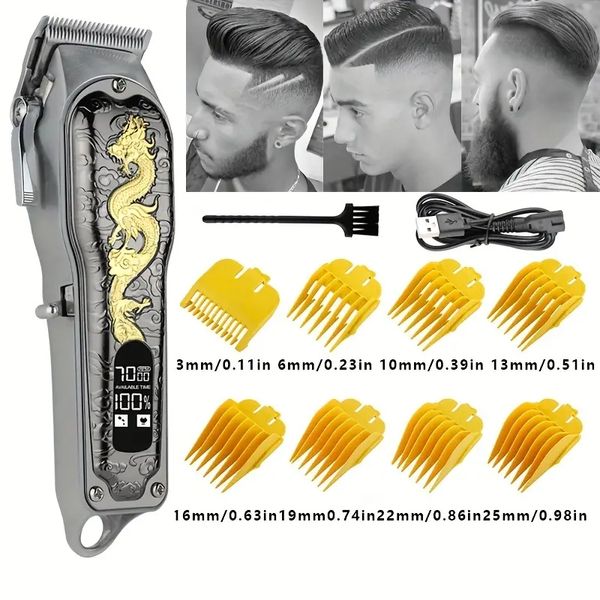 professional electric hair clipper with lcd display - usb rechargeable & retro oil head for precise hair cutting
professional electric hair clipper with lcd display - usb rechargeable & retro oil head for precise hair cutting