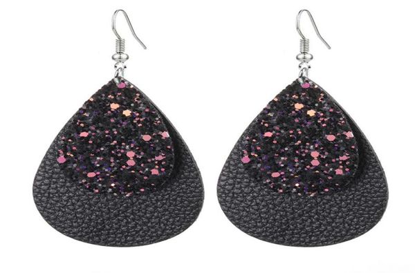 13 colors classic sequin glitter pu leather dangle earrings for women personalized star teardrop jewelry statement earrings wholes3211951, Silver
13 colors classic sequin glitter pu leather dangle earrings for women personalized star teardrop jewelry statement earrings wholes3211951, Silver