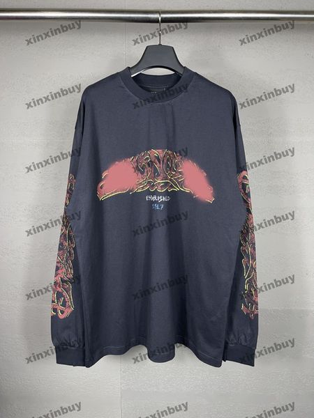xinxinbuy men designer tee t shirt 23ss paris flame graffiti letter printing short sleeve cotton women black xs-l, Black;brown
xinxinbuy men designer tee t shirt 23ss paris flame graffiti letter printing short sleeve cotton women black xs-l, Black;brown