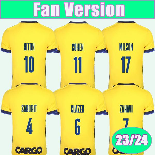 23 24 maccabi tel aviv mens soccer jerseys saborit glazer zahavi biton cohen milson peretz jovanovic home football shirt short sleeve unifor, Black;yellow
23 24 maccabi tel aviv mens soccer jerseys saborit glazer zahavi biton cohen milson peretz jovanovic home football shirt short sleeve unifor, Black;yellow