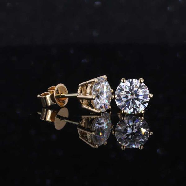 new arrival latest design 14k yellow gold 6.5mm def color moissanite diamond stud earrings price, Golden
new arrival latest design 14k yellow gold 6.5mm def color moissanite diamond stud earrings price, Golden