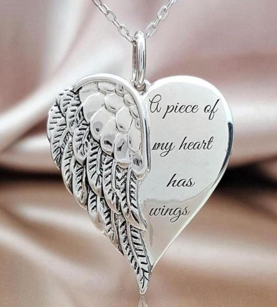 20pcs lots new hearts i have a pair of wings necklace pendant creative angel wings lettering necklaces for women t6615793579064863, Silver
20pcs lots new hearts i have a pair of wings necklace pendant creative angel wings lettering necklaces for women t6615793579064863, Silver