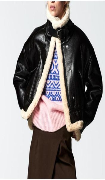 women039s jackets 2022 winter fleece jacket donna faux shearling sheepskin capispalla cappotti giacche da moto in pelliccia sca3290357, Black;brown
women039s jackets 2022 winter fleece jacket donna faux shearling sheepskin capispalla cappotti giacche da moto in pelliccia sca3290357, Black;brown