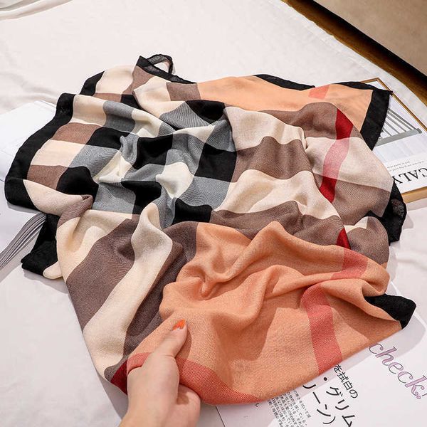 casual brand b urbbery scarf online shop new cotton hemp scarf women's autumn warm versatile printed plaid long shawl, Blue;gray
casual brand b urbbery scarf online shop new cotton hemp scarf women's autumn warm versatile printed plaid long shawl, Blue;gray