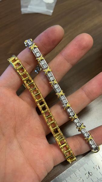 new 18k gold plated bangel 20cm bracelets for men women bracelet ring set boy girl cuff t love 18k women couple fashion designer wedding par, Black
new 18k gold plated bangel 20cm bracelets for men women bracelet ring set boy girl cuff t love 18k women couple fashion designer wedding par, Black