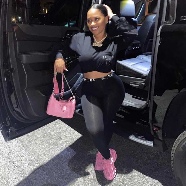 women's tracksuits women tracksuits two piece designer t shirt clothing black tight pants casual letter printing t shirts suit 2 piece, Gray
women's tracksuits women tracksuits two piece designer t shirt clothing black tight pants casual letter printing t shirts suit 2 piece, Gray