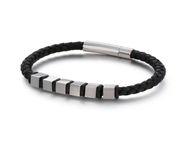 stainless steel spring clasp black cord genuine leather chain bracelet for men whole premier jewelry small cube gold color22762768555697
stainless steel spring clasp black cord genuine leather chain bracelet for men whole premier jewelry small cube gold color22762768555697