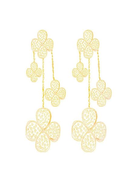 full stones pavedflowers charms 3 clovers dangle chandelier earrings jewelry women ladies plant element mothers05456846, Silver
full stones pavedflowers charms 3 clovers dangle chandelier earrings jewelry women ladies plant element mothers05456846, Silver