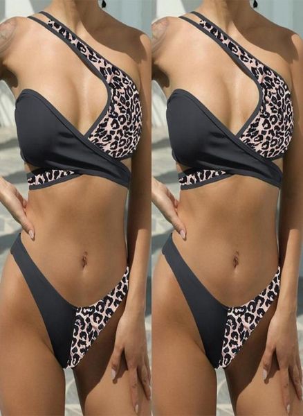 women039s swimwear bikini leopard swimsuit patchwork one shoulder women cross bandage bathing suit biquini2489655, White;black
women039s swimwear bikini leopard swimsuit patchwork one shoulder women cross bandage bathing suit biquini2489655, White;black