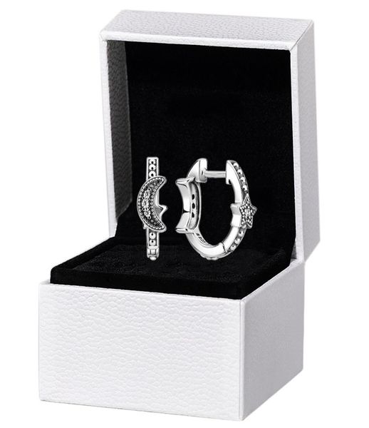 crescent moon stars beaded hoop earrings authentic 925 sterling silver women mens gift original box for pandora stud earrings set1868244, Golden;silver
crescent moon stars beaded hoop earrings authentic 925 sterling silver women mens gift original box for pandora stud earrings set1868244, Golden;silver