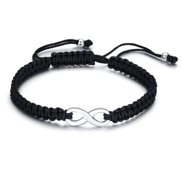 infinity lovers friendship bracelets for women man jewelry black handmade braided stretched rope chain bracelets6865236, Golden;silver
infinity lovers friendship bracelets for women man jewelry black handmade braided stretched rope chain bracelets6865236, Golden;silver