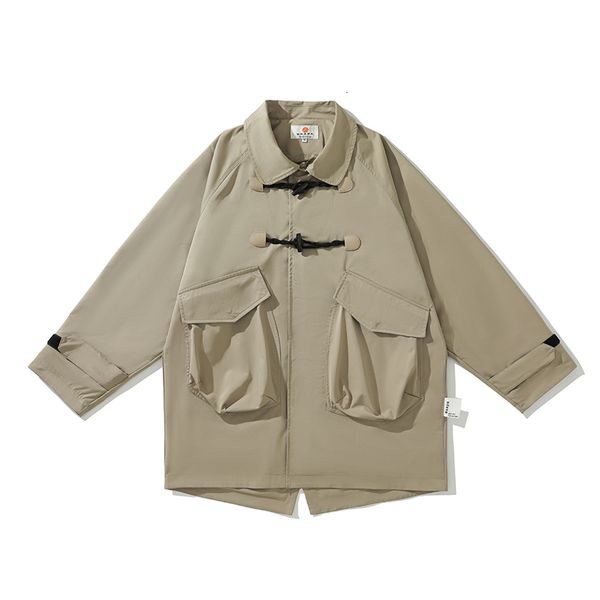 men's trench coats autumn men fashion loose casual cowhorn buckle vintage trenchcoat cityboy streetwear big pocket long jacket outerwea, Tan;black
men's trench coats autumn men fashion loose casual cowhorn buckle vintage trenchcoat cityboy streetwear big pocket long jacket outerwea, Tan;black