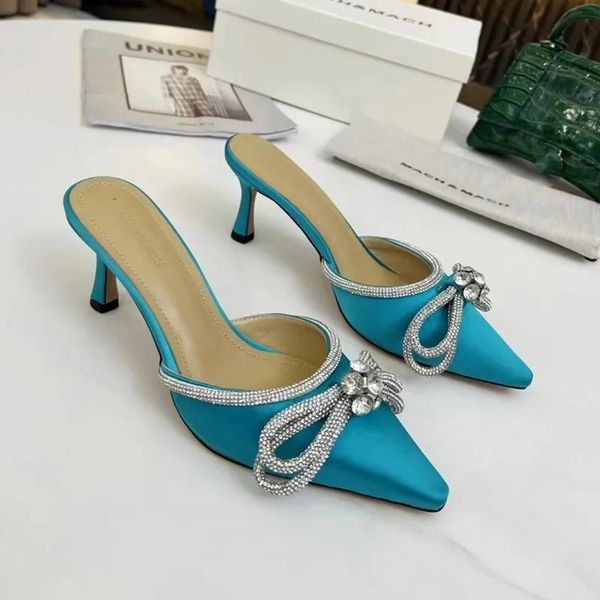 mach&mach high heelel slippers for womens mach satin fashion bow dress shoes crystal embellished rhinestone evening shoe stiletto heel ankle, Black
mach&mach high heelel slippers for womens mach satin fashion bow dress shoes crystal embellished rhinestone evening shoe stiletto heel ankle, Black