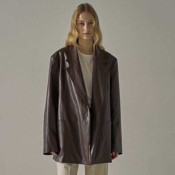 women's jackets leather jacket women 2023 spring retro solid color midlength 230804, Black;brown
women's jackets leather jacket women 2023 spring retro solid color midlength 230804, Black;brown