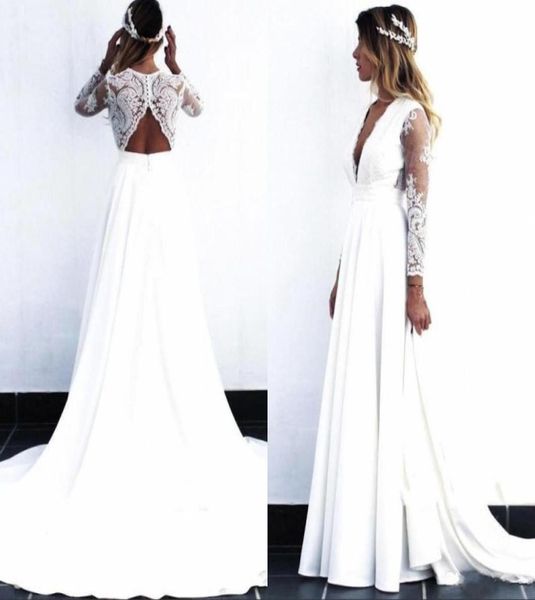 lace bohemian wedding dresses vintage lace long sleeve boho open back bridal gowns vestido de noiva3918895, White
lace bohemian wedding dresses vintage lace long sleeve boho open back bridal gowns vestido de noiva3918895, White