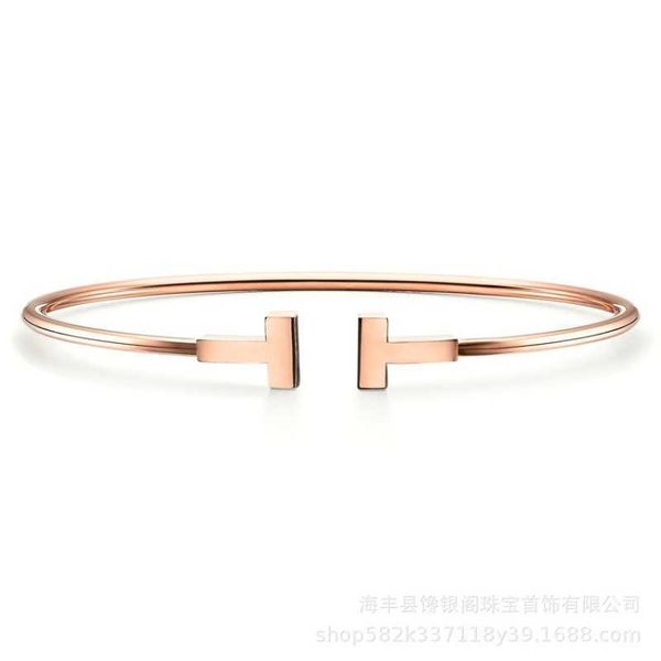 counter quality tiffay tiffv gold material 925 silver simple fashion classic style double t-shaped diamond opening bracelet z2h2, Golden;silver
counter quality tiffay tiffv gold material 925 silver simple fashion classic style double t-shaped diamond opening bracelet z2h2, Golden;silver