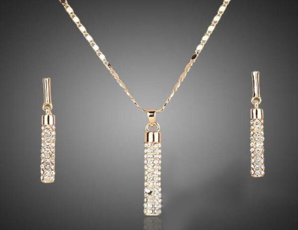 2021 crystal clear 18k real gold plated austria elements drop earrings and pendant necklace sets sell26651957028859, Black
2021 crystal clear 18k real gold plated austria elements drop earrings and pendant necklace sets sell26651957028859, Black