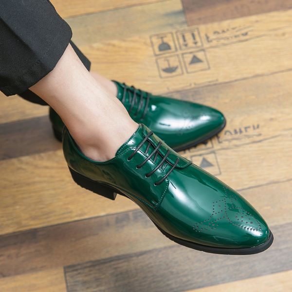 classic fashion green glitter leather brogue shoes men pointed toe elegant mens dress shoes plus size 48 wedding shoes for men, Black
classic fashion green glitter leather brogue shoes men pointed toe elegant mens dress shoes plus size 48 wedding shoes for men, Black