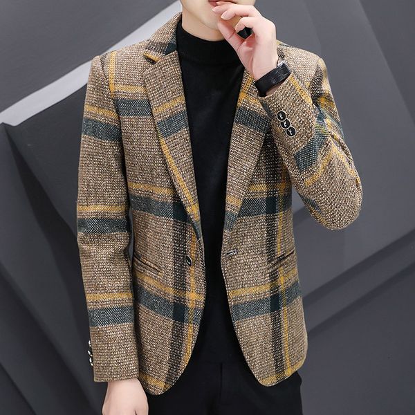 men's suits blazers men wool blazer jacket winter warm plus velvet thick plaid casual slim single breasted coat fashion brand men cloth, White;black
men's suits blazers men wool blazer jacket winter warm plus velvet thick plaid casual slim single breasted coat fashion brand men cloth, White;black