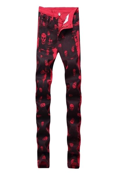 2020 autumn men039s fashion skeleton skull printed night club personality jeans male slim fit red denim pants long trousers x065557068, Blue
2020 autumn men039s fashion skeleton skull printed night club personality jeans male slim fit red denim pants long trousers x065557068, Blue