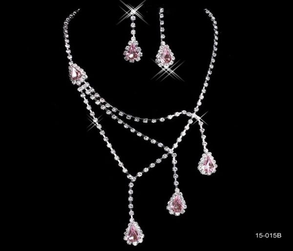 bridal charming alloy plated pink rhinestones crystals jewelry necklace set wedding bride bridesmaid prom party 15015b6018933, White
bridal charming alloy plated pink rhinestones crystals jewelry necklace set wedding bride bridesmaid prom party 15015b6018933, White