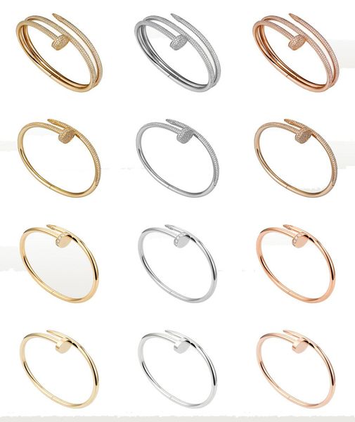 classic nail bangle bracelet mens bracelets with and without diamonds designer luxury jewelry women titanium steel alloy goldplat8148961, Black
classic nail bangle bracelet mens bracelets with and without diamonds designer luxury jewelry women titanium steel alloy goldplat8148961, Black