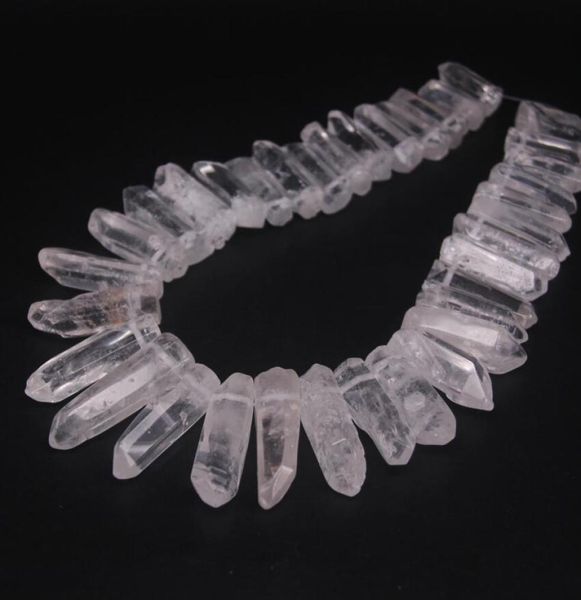 3538pcsstrand large size raw clear crystal quartz drilled pointspolished natural gems tusk stick spike pendant beads bulk 27257536, Black
3538pcsstrand large size raw clear crystal quartz drilled pointspolished natural gems tusk stick spike pendant beads bulk 27257536, Black