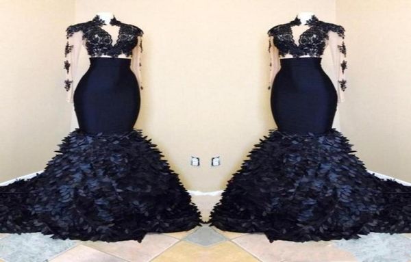 gorgeous mermaid long sleeves prom dresses 2019 african navy blue high neck evening gowns with layers ruffle skirts53594095197649, Black
gorgeous mermaid long sleeves prom dresses 2019 african navy blue high neck evening gowns with layers ruffle skirts53594095197649, Black