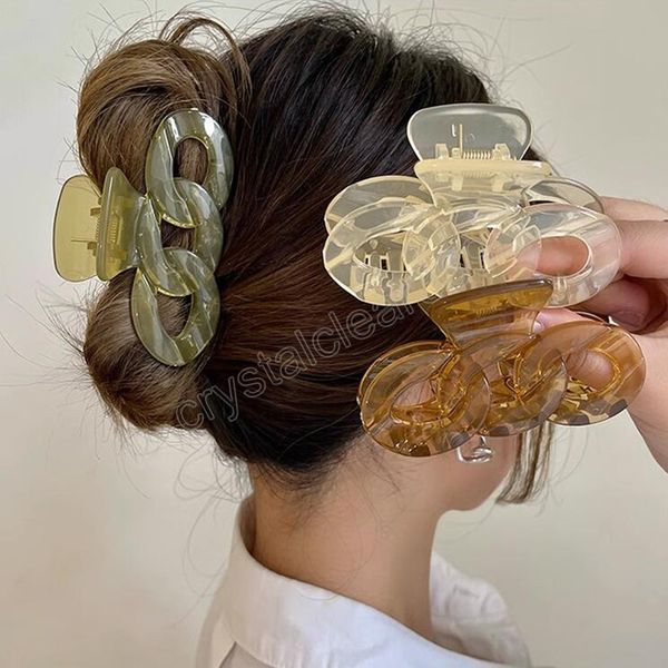 new fashion hairpins for women geometric plastic hair claws headwear face washing barrettes hair accessories, Slivery;white
new fashion hairpins for women geometric plastic hair claws headwear face washing barrettes hair accessories, Slivery;white