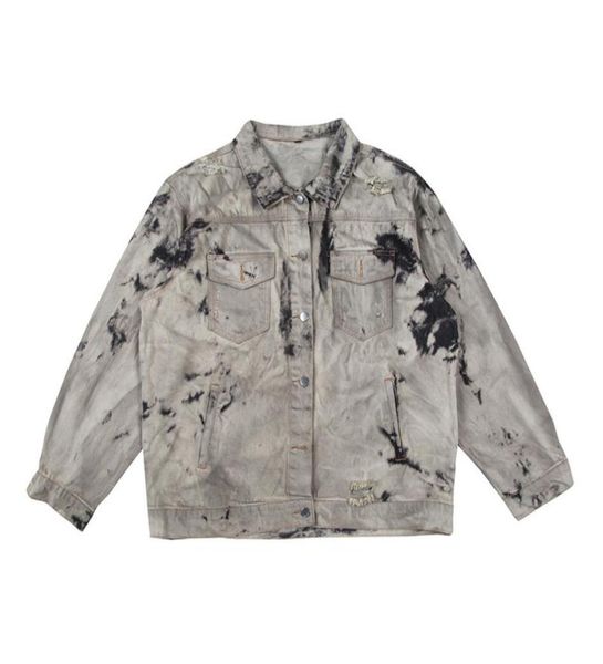 retro painted hole washed jeans jacket for men and women oversize streetwear casual denim coat windbreaker loose harajuku jean9077760, Black;brown
retro painted hole washed jeans jacket for men and women oversize streetwear casual denim coat windbreaker loose harajuku jean9077760, Black;brown