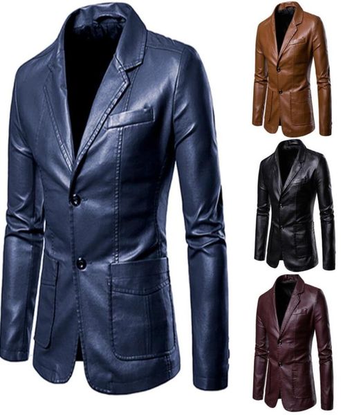 retro solid color mens leather suit blazer jacket men casual business wedding long sleeve coat4433269, White;black
retro solid color mens leather suit blazer jacket men casual business wedding long sleeve coat4433269, White;black