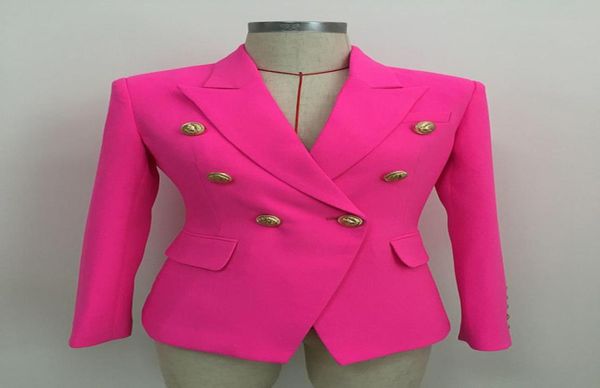 2019 stylish designe women neon pink green blue orange ginger blazer double breasted lion buttons blazer jacket3711226, White;black
2019 stylish designe women neon pink green blue orange ginger blazer double breasted lion buttons blazer jacket3711226, White;black
