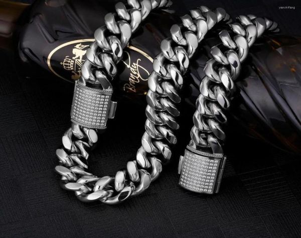 chains hip hop jewelry 18mm iced cuban link chain 18 k miami curb for men never fading solid necklace1303514, Silver
chains hip hop jewelry 18mm iced cuban link chain 18 k miami curb for men never fading solid necklace1303514, Silver