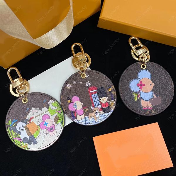 fashion round key rings painted canvas leather luxury designer keyrings jewelry with box, Slivery;golden
fashion round key rings painted canvas leather luxury designer keyrings jewelry with box, Slivery;golden