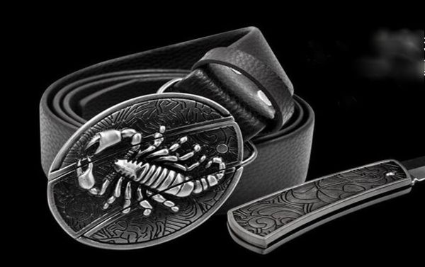 novelty cowskin leather belt delicate personality belt buckle pattern scorpion lucky cross with defence knifs5360904, Black;green
novelty cowskin leather belt delicate personality belt buckle pattern scorpion lucky cross with defence knifs5360904, Black;green