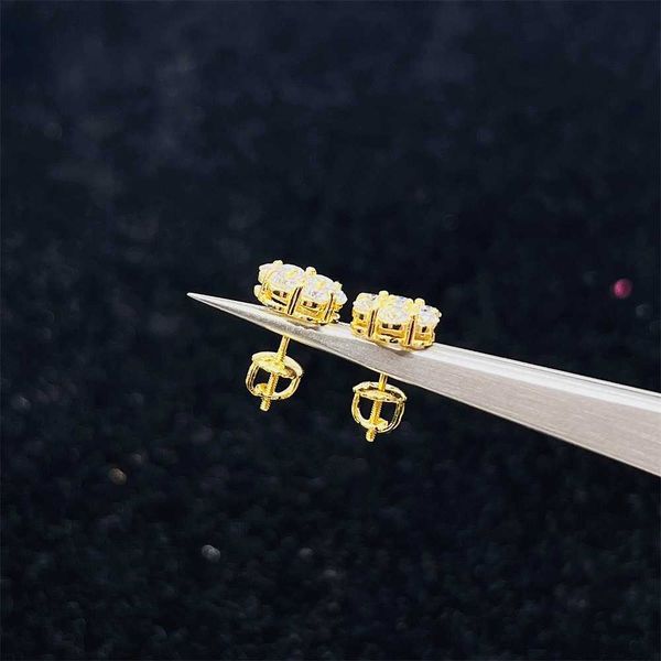 selling popular iced out jewelry 925 sterling silver gold plated jewelry vvs moissanite stud earrings, Golden
selling popular iced out jewelry 925 sterling silver gold plated jewelry vvs moissanite stud earrings, Golden