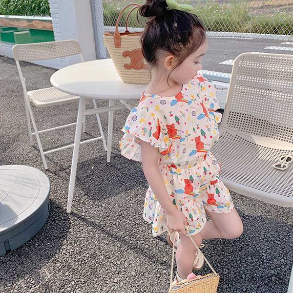 clothing sets girls clothes set summer shirt+pants toddler girl shorts new kids outfits children clothing suit baby girl clothes r230805, White
clothing sets girls clothes set summer shirt+pants toddler girl shorts new kids outfits children clothing suit baby girl clothes r230805, White