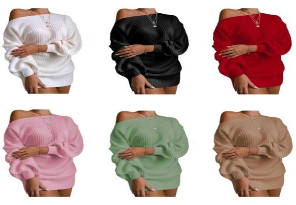casual dresses off shoulder lantern sleeve knit sweater dress ladies mini long skirt 2021 fall winter women1403534, Black;gray
casual dresses off shoulder lantern sleeve knit sweater dress ladies mini long skirt 2021 fall winter women1403534, Black;gray