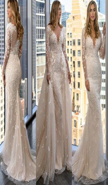 2021 said mhamad champagne mermaid wedding dresses bride gown deeep v neck long sleeves lace appliques bridal gowns plus size over8385351, White
2021 said mhamad champagne mermaid wedding dresses bride gown deeep v neck long sleeves lace appliques bridal gowns plus size over8385351, White