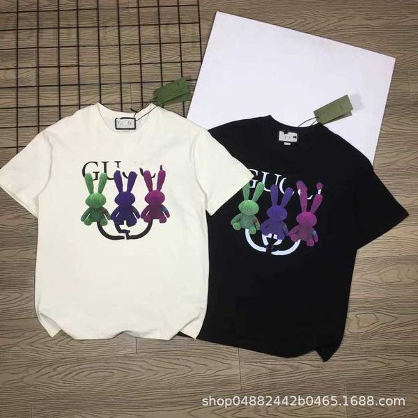 women's t-shirt designer advanced version g family short-sleeved gujia t-shirt men's and women's same fashion brand kuqi wome, White
women's t-shirt designer advanced version g family short-sleeved gujia t-shirt men's and women's same fashion brand kuqi wome, White