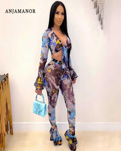 anjamanor fashion print sheer mesh 2 piece sets womens club outfits long sleeve crop and bell bottom pants d37di20 t20088414171, White
anjamanor fashion print sheer mesh 2 piece sets womens club outfits long sleeve crop and bell bottom pants d37di20 t20088414171, White
