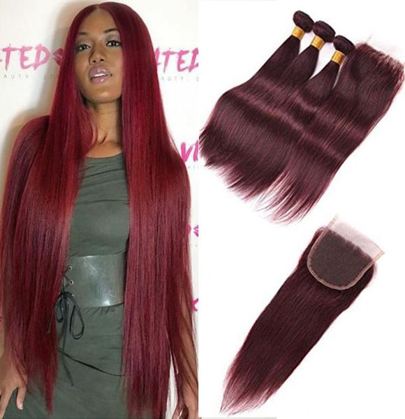 99j burgundy brazilian virgin hair weave with closure 4pcs lot wine red silky straight human hair 3 bundles with 4x4039039 1364496, Black;brown
99j burgundy brazilian virgin hair weave with closure 4pcs lot wine red silky straight human hair 3 bundles with 4x4039039 1364496, Black;brown