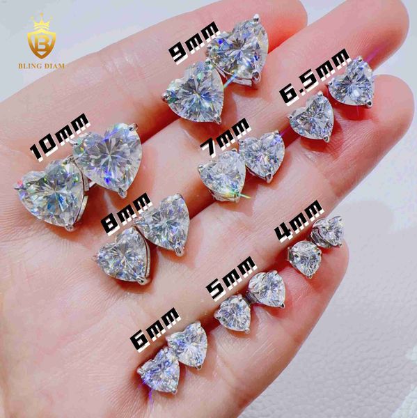 pass diamond tester custom hip hop jewelry 925 silver 4-10mm heart cut vvs moissanite stud earrings for women, Golden
pass diamond tester custom hip hop jewelry 925 silver 4-10mm heart cut vvs moissanite stud earrings for women, Golden