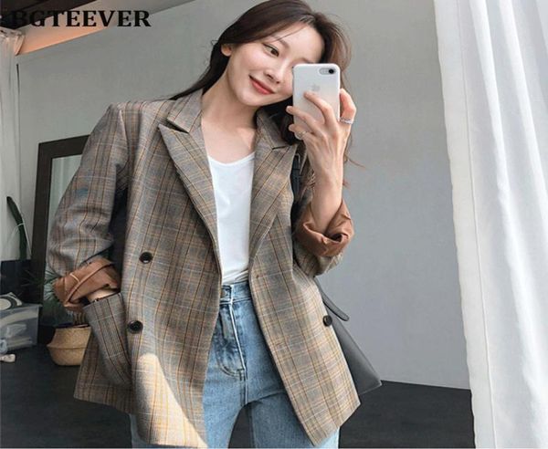 vintage plaid double breasted women blazer oversized full sleeve grid female suit coat elegant autumn women jackets outwear 20199778475, White;black
vintage plaid double breasted women blazer oversized full sleeve grid female suit coat elegant autumn women jackets outwear 20199778475, White;black