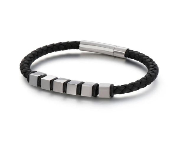 stainless steel spring clasp black cord genuine leather chain bracelet for men whole premier jewelry small cube gold color22762769510041
stainless steel spring clasp black cord genuine leather chain bracelet for men whole premier jewelry small cube gold color22762769510041