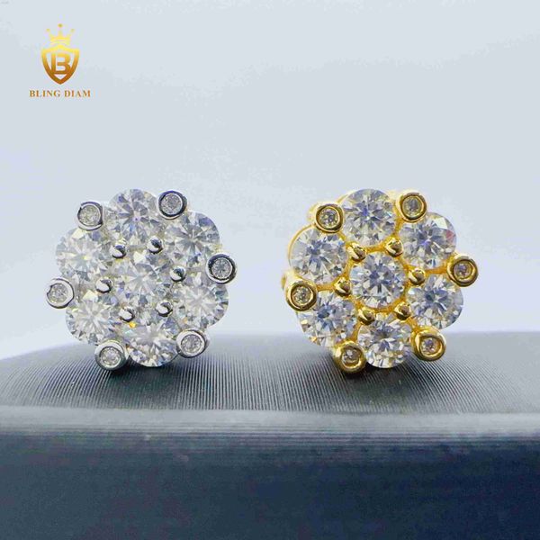 blingdiam jewelry fashion flower design earrings vvs moissanite hip hop stud earrings for women, Golden
blingdiam jewelry fashion flower design earrings vvs moissanite hip hop stud earrings for women, Golden