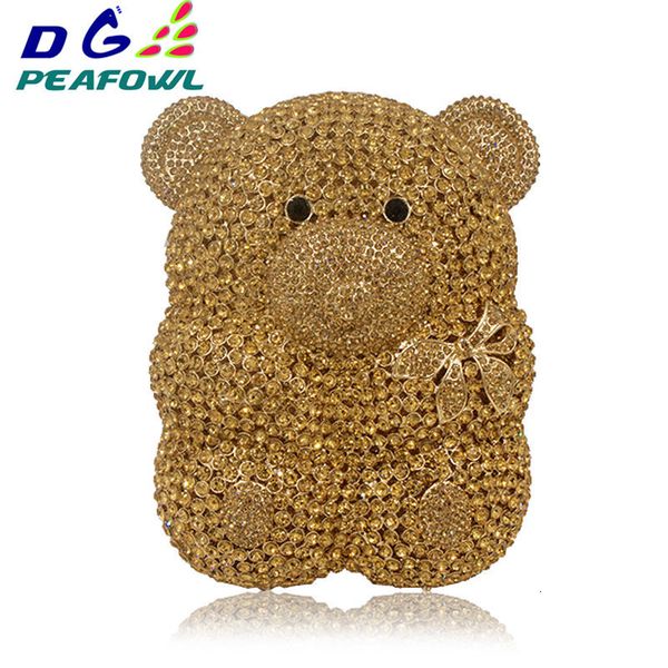evening bags metal hard case clutches s gift box handbag clutch purse women cartoon cute bear hollow out gold crystal 230804
evening bags metal hard case clutches s gift box handbag clutch purse women cartoon cute bear hollow out gold crystal 230804