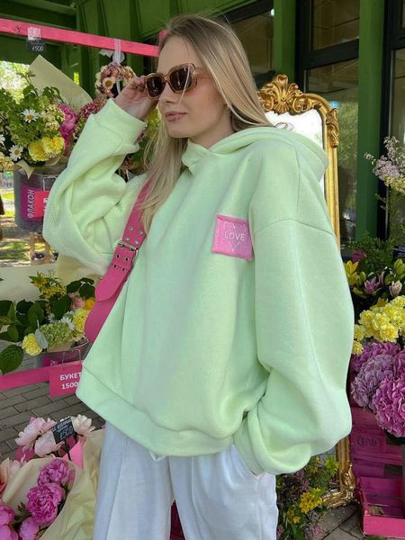 women's hoodies sweatshirts taruxy embroidery hoodie for women loose pullover casual candy pink y2k oversized streetwear 230804, Black
women's hoodies sweatshirts taruxy embroidery hoodie for women loose pullover casual candy pink y2k oversized streetwear 230804, Black
